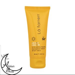 کرم ضد آفتاب بی رنگ لافارر مخصوص پوست های چرب و مستعد آکنه
